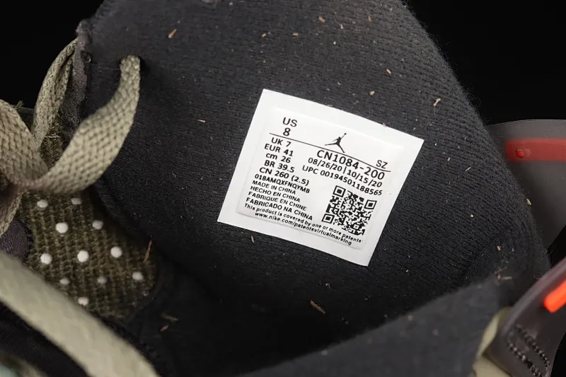 All Categories Air Jordan Jordan Series Basketball Shoes Air Jordan 6 Travis Scott x Air Jordan 6 AJ6 TS Joint Pocket Army Green Basketball Shoes CN1084-200